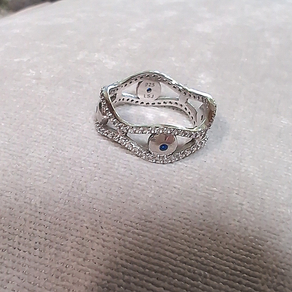 Saks Fifth Avenue Evil Eye ring sz 7